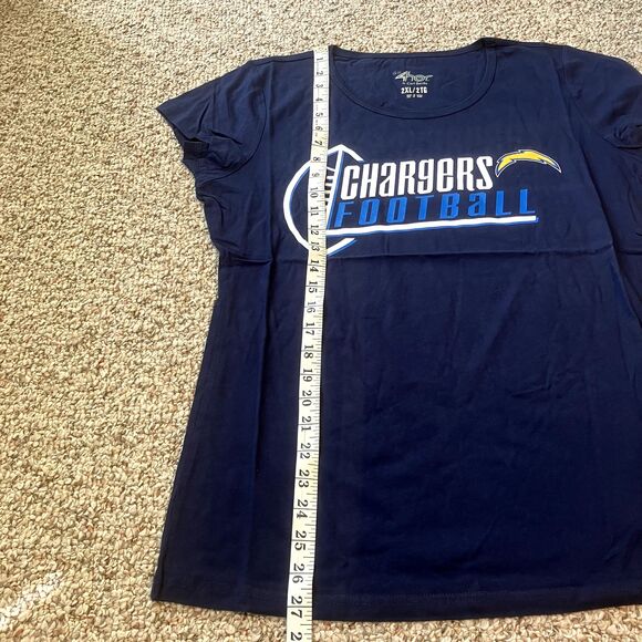 G-III 4her Womens Los Angeles Chargers T-Shirt Plus Size 2XL LA NFL Football Fan - Picture 8 of 9